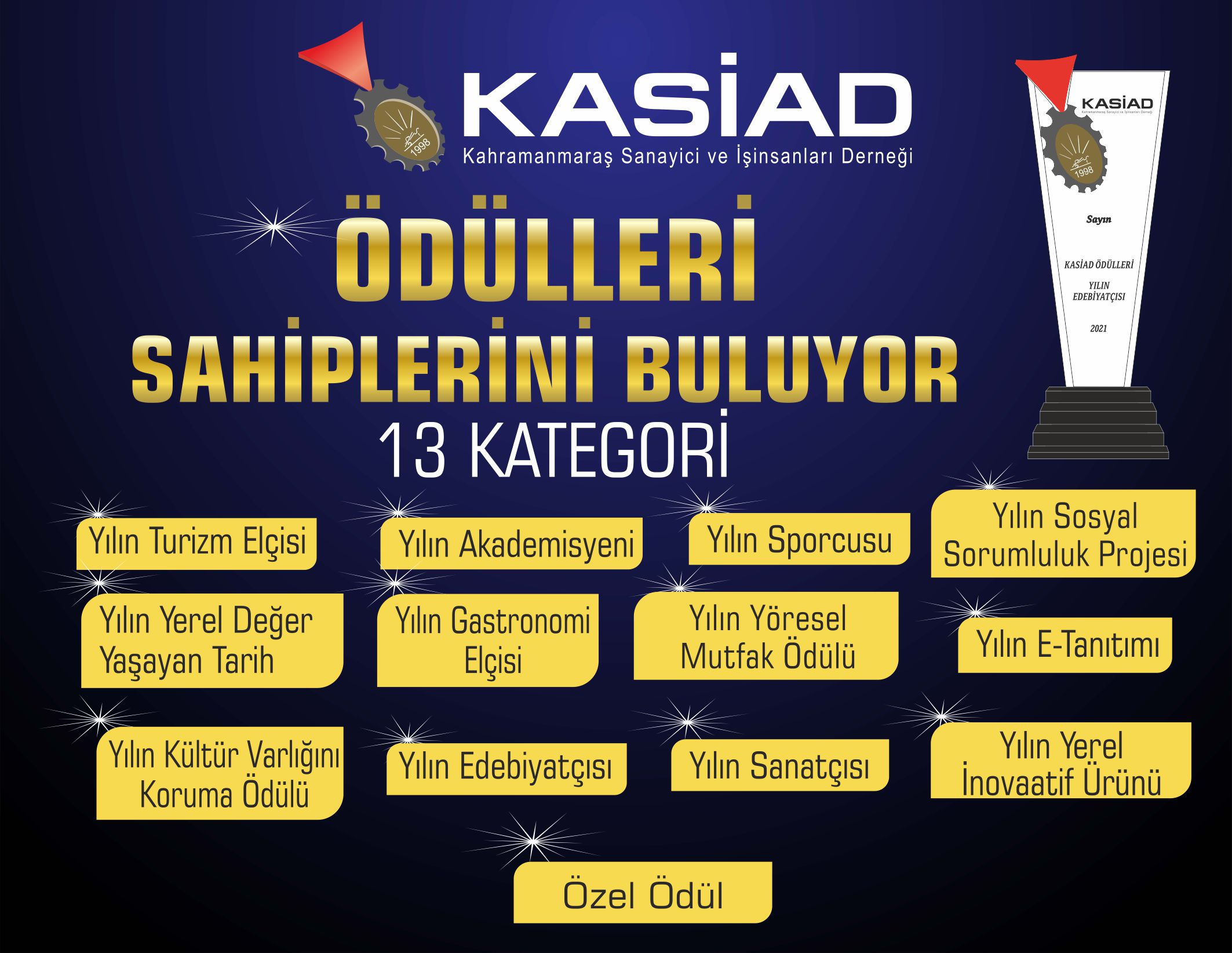 KASİAD ÖDÜLLERİ SAHİPLERİNİ BULUYOR